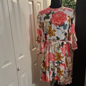 Petal & Pup Pink Floral Mini Dress